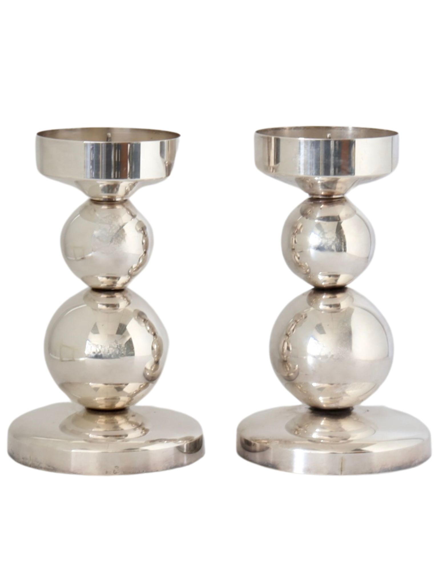 Pair of Danish Modern Candle Holders 1 Pair of Danish Modern Candle Holders