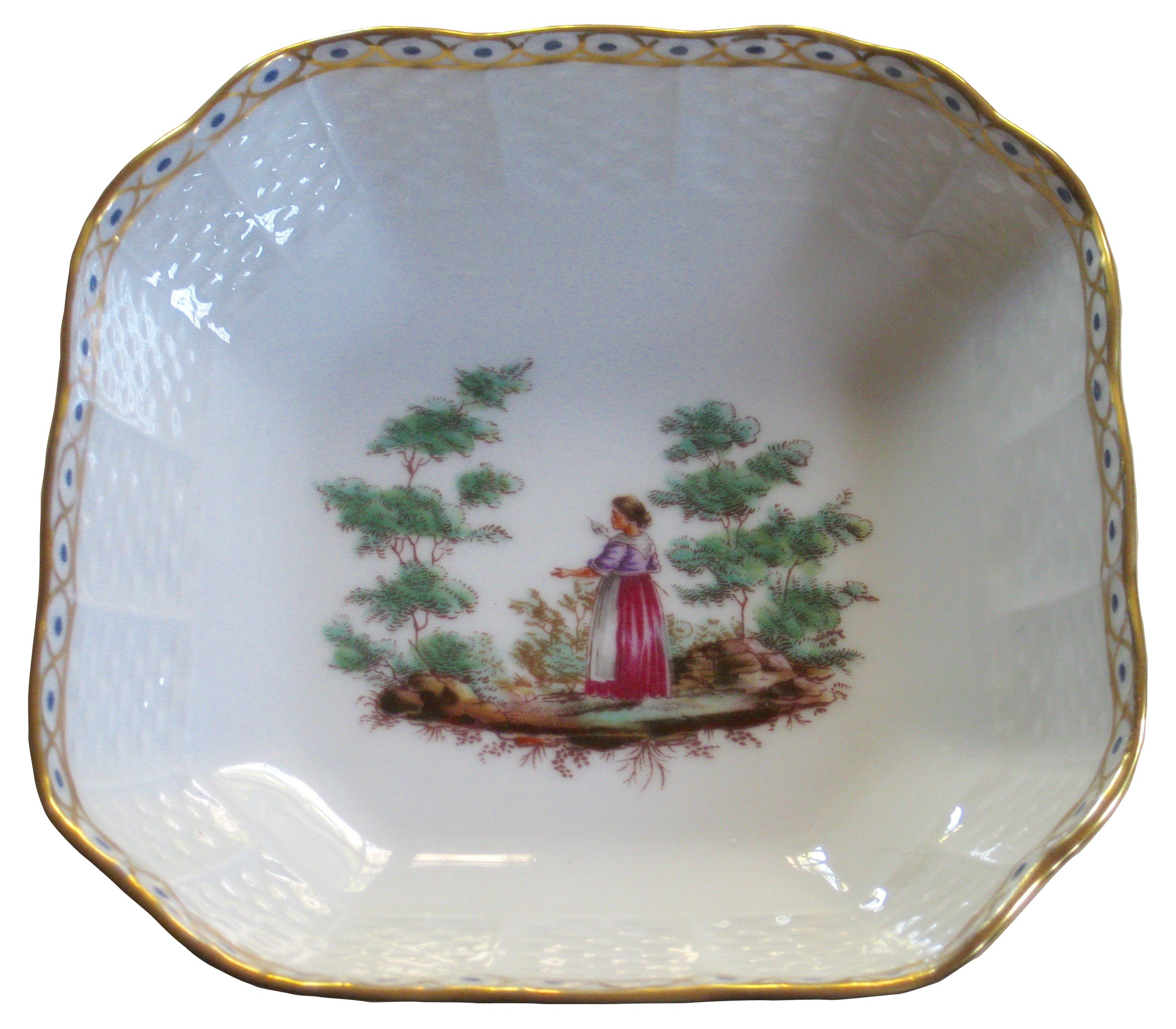 Ginori Gilt PorcelainTray 2 Ginori Gilt PorcelainTray