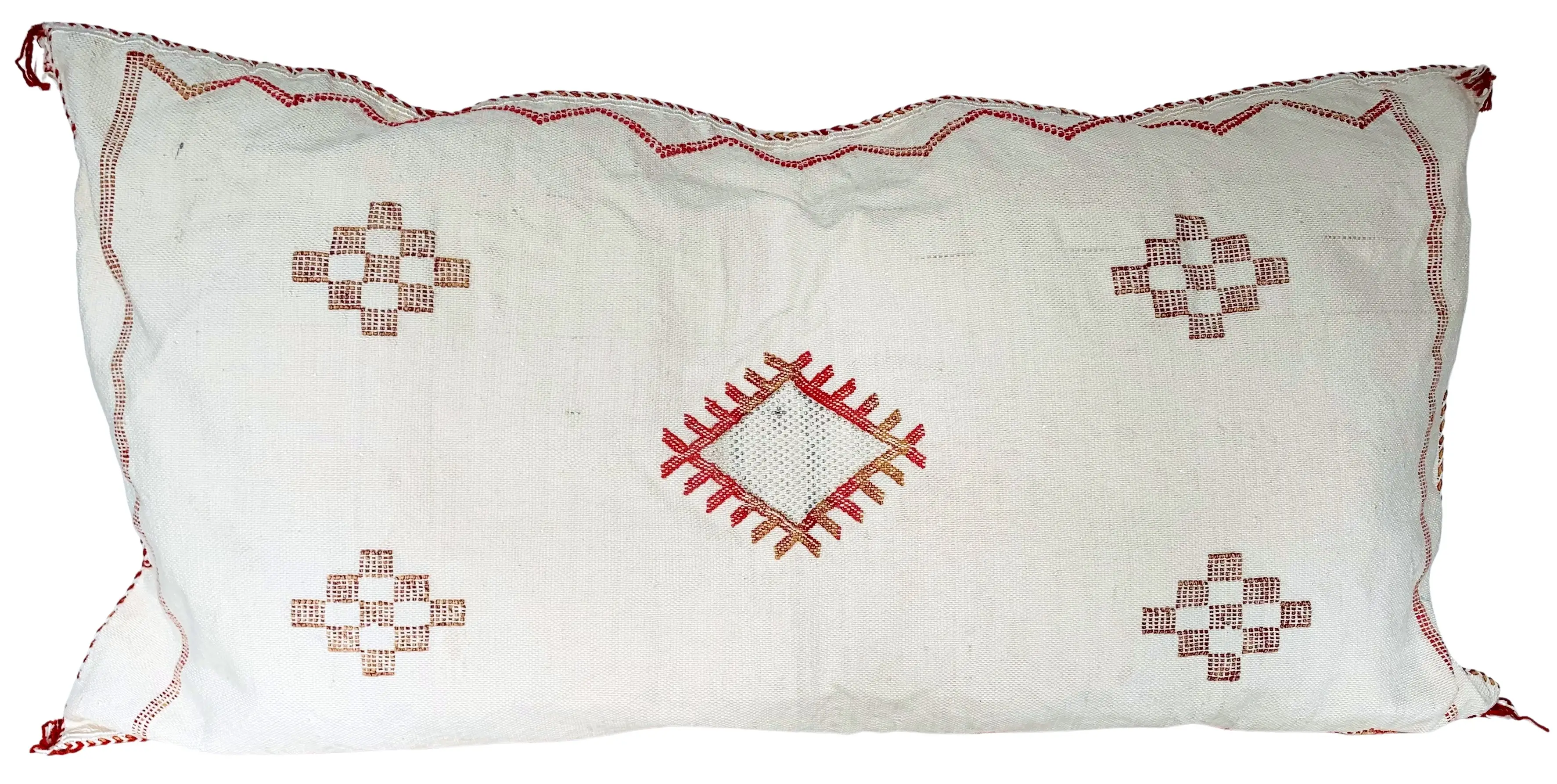 Moroccan Sabra Silk Lumbar Pillow 1 Moroccan Sabra Silk Lumbar Pillow