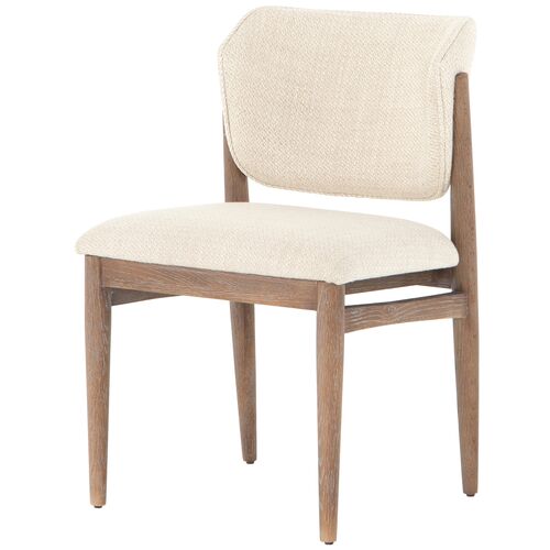 Emery Dining Chair, Taupe Performance 1 Emery Dining Chair, Taupe Performance