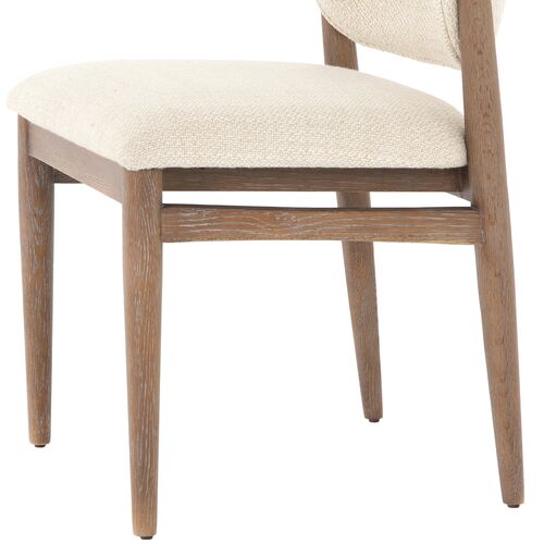 Emery Dining Chair, Taupe Performance 4 Emery Dining Chair, Taupe Performance