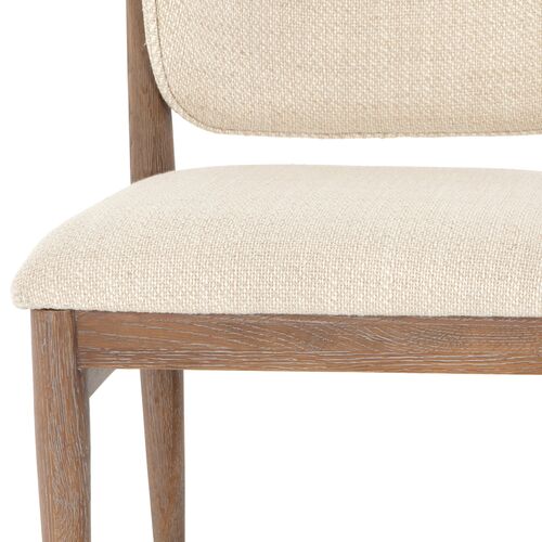 Emery Dining Chair, Taupe Performance 7 Emery Dining Chair, Taupe Performance