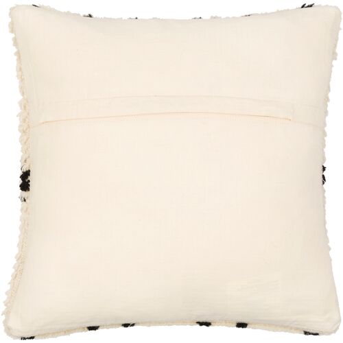 Benji Wool Pillow, Cream/Black 3 Benji Wool Pillow, Cream/Black