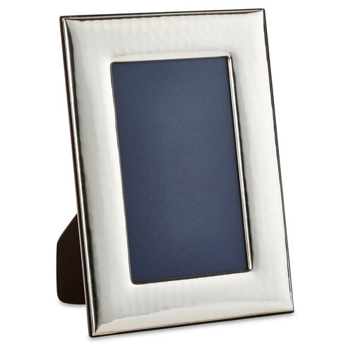 Sterling Wide Hammered Frame, 5x7 1 Sterling Wide Hammered Frame, 5x7
