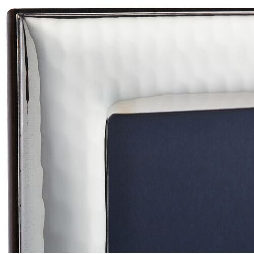 Sterling Wide Hammered Frame, 5x7 2 Sterling Wide Hammered Frame, 5x7