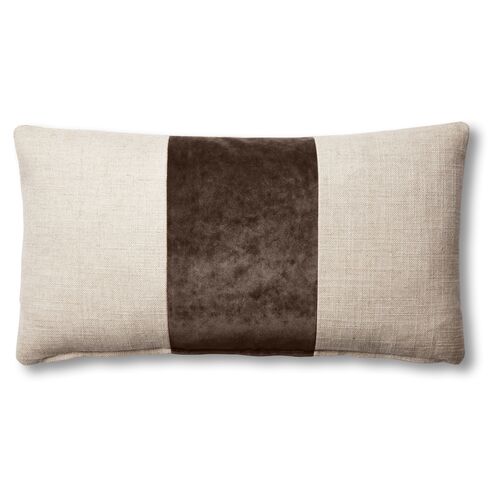 Blakely 12x23 Lumbar Pillow, Natural/Caf¨¦ 1 Blakely 12x23 Lumbar Pillow, Natural/Caf¨¦