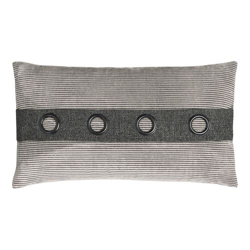 Hawke Grommet Lumbar Plllow, Stone/Smoke 1 Hawke Grommet Lumbar Plllow, Stone/Smoke