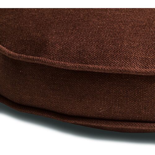 Claire 16x16 Disc Pillow, Walnut Linen 3 Claire 16x16 Disc Pillow, Walnut Linen