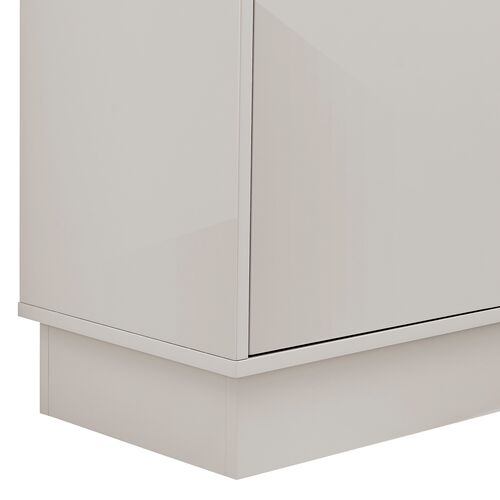 Ashford 2-Door Cabinet, High Gloss Warm Gray 11 Ashford 2-Door Cabinet, High Gloss Warm Gray