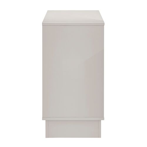 Ashford 2-Door Cabinet, High Gloss Warm Gray 3 Ashford 2-Door Cabinet, High Gloss Warm Gray