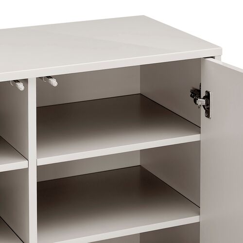 Ashford 2-Door Cabinet, High Gloss Warm Gray 9 Ashford 2-Door Cabinet, High Gloss Warm Gray