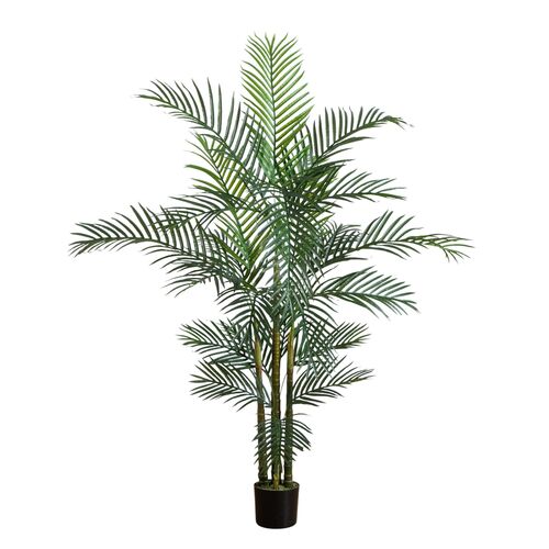 6ft Faux UV Resistant Indoor/Outdoor Areca Palm Tree 1 6ft Faux UV Resistant Indoor/Outdoor Areca Palm Tree