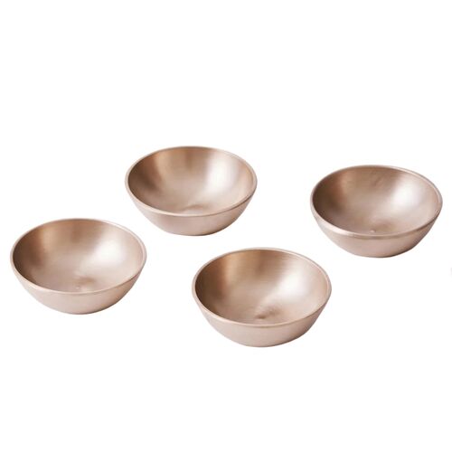 Fleck, Luxe Kansa Dip Bowl Set 1.5" 2 Fleck, Luxe Kansa Dip Bowl Set 1.5"