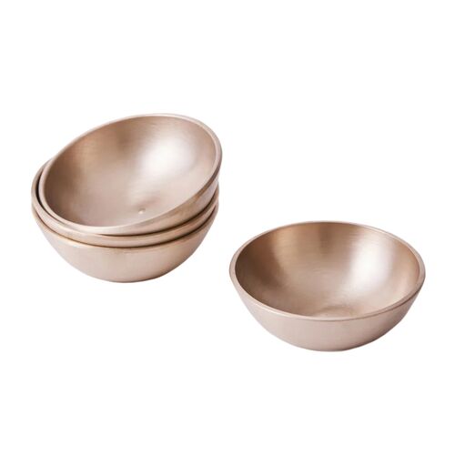 Fleck, Luxe Kansa Dip Bowl Set 1.5" 3 Fleck, Luxe Kansa Dip Bowl Set 1.5"