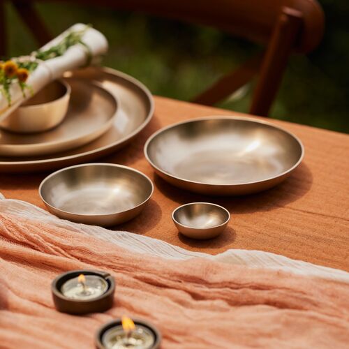 Fleck, Luxe Kansa Dip Bowl Set 1.5" 6 Fleck, Luxe Kansa Dip Bowl Set 1.5"