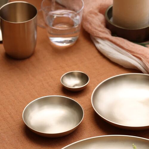 Fleck, Luxe Kansa Dip Bowl Set 1.5" 7 Fleck, Luxe Kansa Dip Bowl Set 1.5"