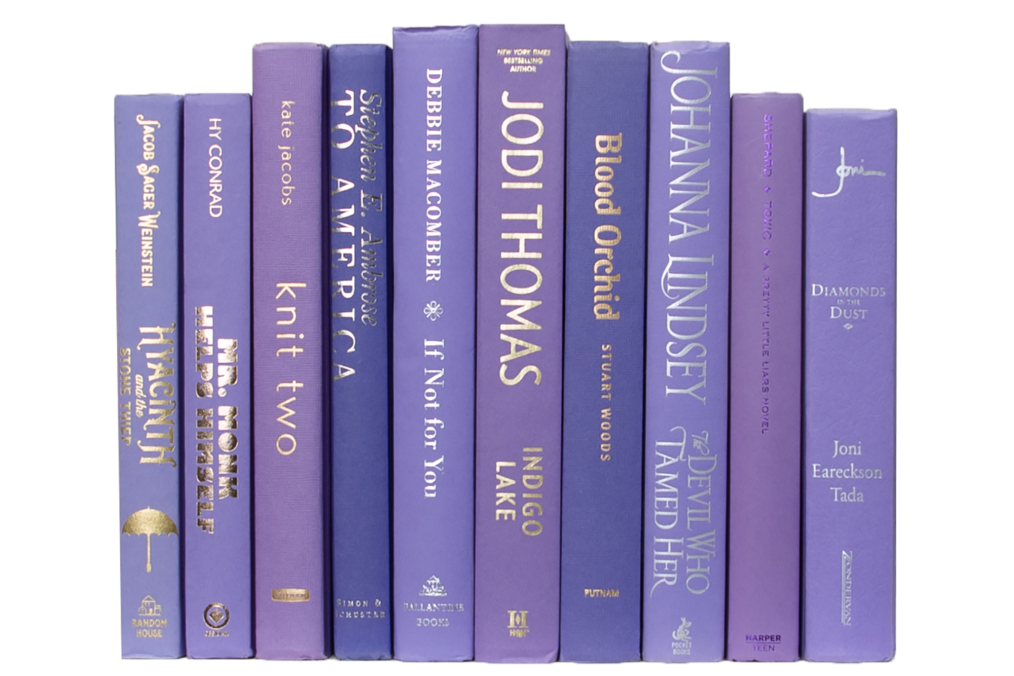 1-Foot Modern Book Bundle, Lilac Breeze 3 1-Foot Modern Book Bundle, Lilac Breeze