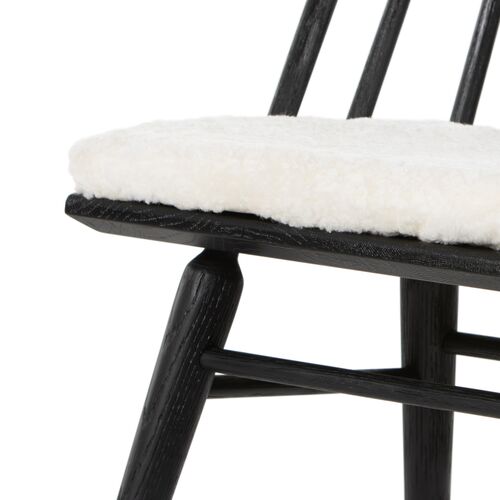 Brody Windsor Dining Chair, Black/Sheepskin 7 Brody Windsor Dining Chair, Black/Sheepskin