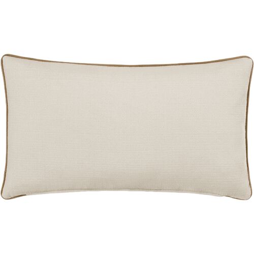 Bryce Faux Leather Arrow Pillow, Bisque/Saddle 2 Bryce Faux Leather Arrow Pillow, Bisque/Saddle