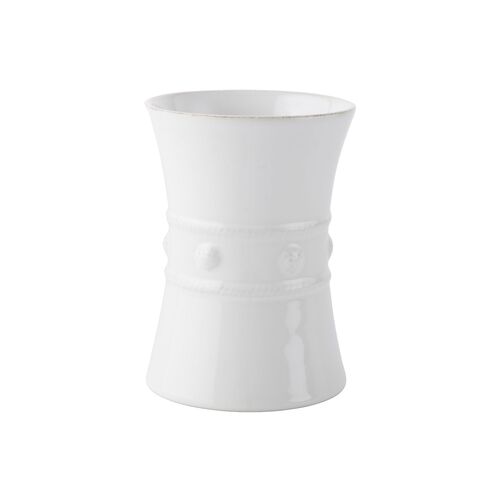 Berry & Thread Utensil Crock, White 1 Berry & Thread Utensil Crock, White