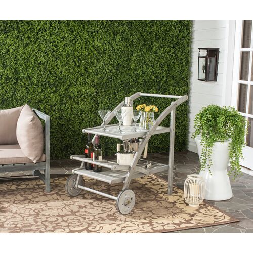 Mojito Outdoor Bar Cart, Graywash 3 Mojito Outdoor Bar Cart, Graywash