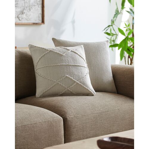 Dortmund Braided Pillow, Ivory 2 Dortmund Braided Pillow, Ivory