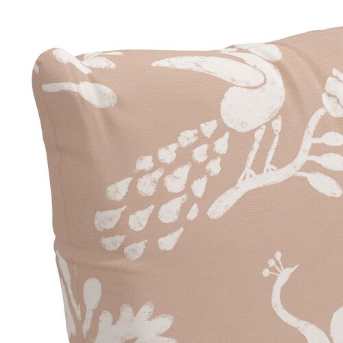 Scarlett Peacock Pillow, Pink 2 Scarlett Peacock Pillow, Pink