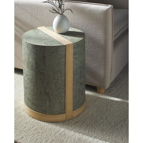 Selwyn 16" Cork Veneer Round End Table 2 Selwyn 16" Cork Veneer Round End Table