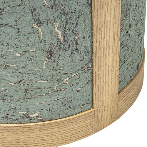 Selwyn 16" Cork Veneer Round End Table 4 Selwyn 16" Cork Veneer Round End Table