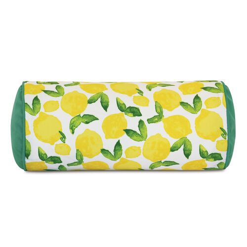 Benita Bolster Outdoor Pillow, Lemons 2 Benita Bolster Outdoor Pillow, Lemons