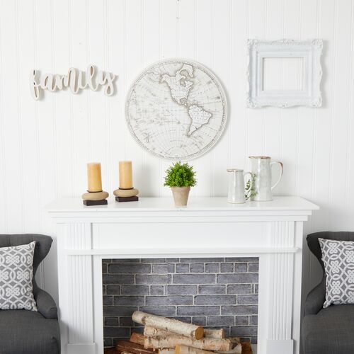 8" Faux Boxwood Plant 3 8" Faux Boxwood Plant