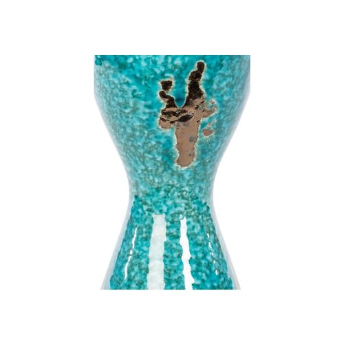 17" Globe Candlestick, Teal/Bronze 4 17" Globe Candlestick, Teal/Bronze