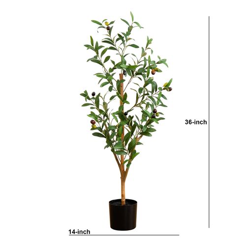 3ft. Artificial Olive Tree with Natural Trunk 2 3ft. Artificial Olive Tree with Natural Trunk