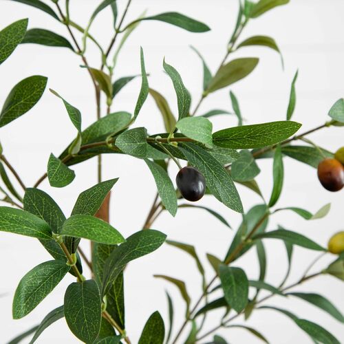 3ft. Artificial Olive Tree with Natural Trunk 3 3ft. Artificial Olive Tree with Natural Trunk