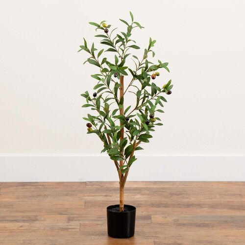 3ft. Artificial Olive Tree with Natural Trunk 4 3ft. Artificial Olive Tree with Natural Trunk