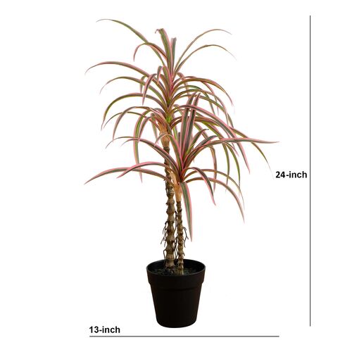 2ft. Artificial Dracaena Marginata Plant 2 2ft. Artificial Dracaena Marginata Plant