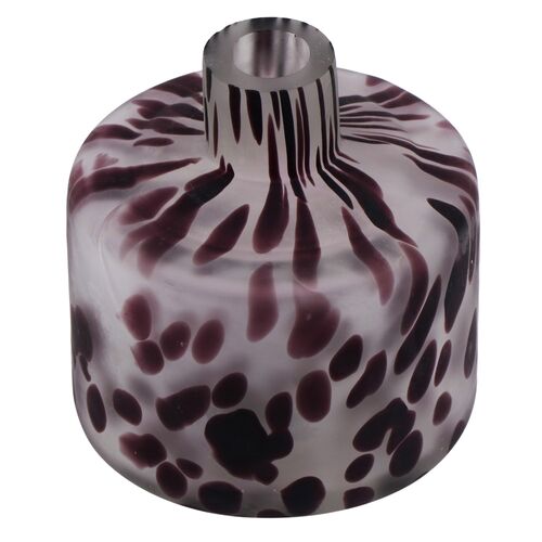 Inkdrop Glass Novelty Vase, Purple 2 Inkdrop Glass Novelty Vase, Purple