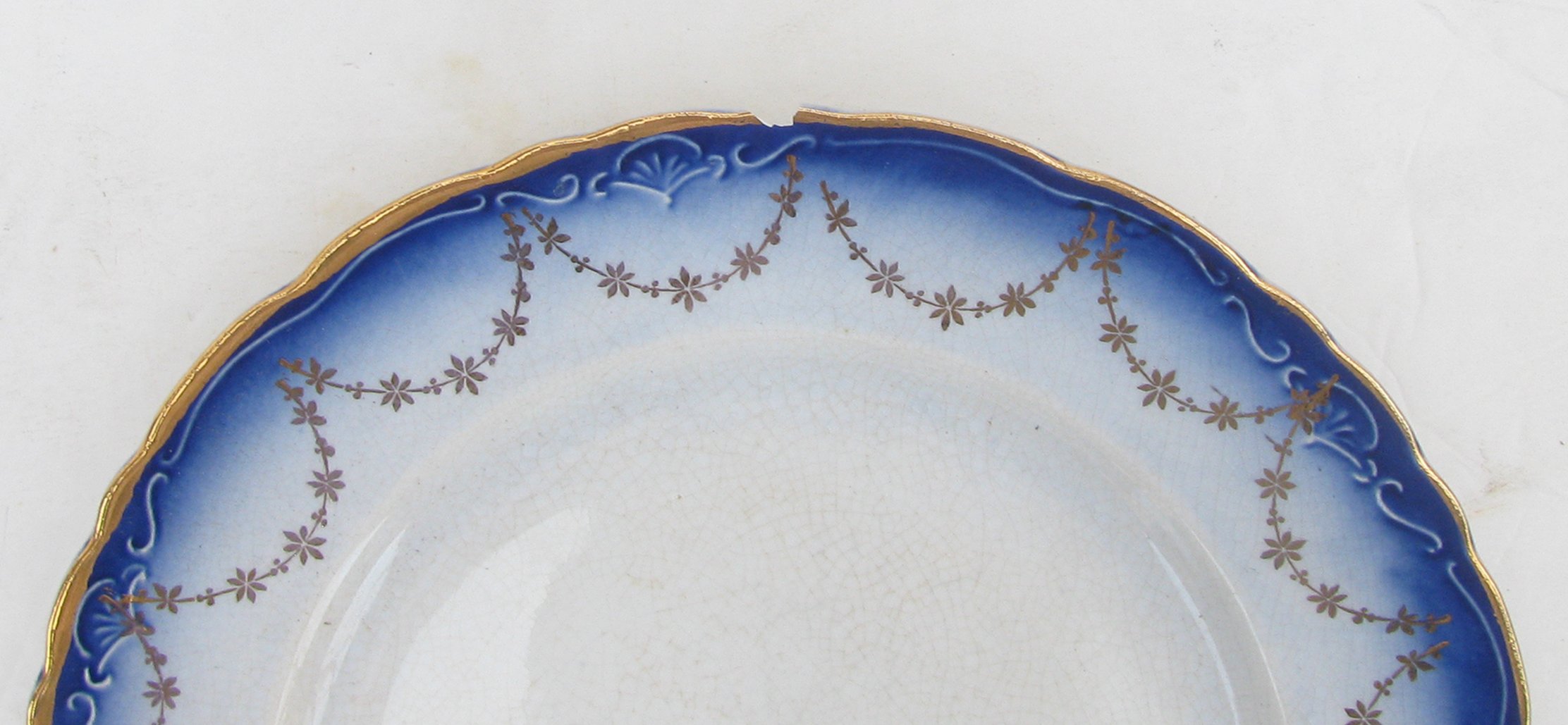 Flow Blue Transferware Collection S/4 5 Flow Blue Transferware Collection S/4
