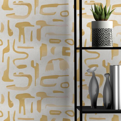 Susan Hable, Canvas Wallpaper, Rust 2 Susan Hable, Canvas Wallpaper, Rust
