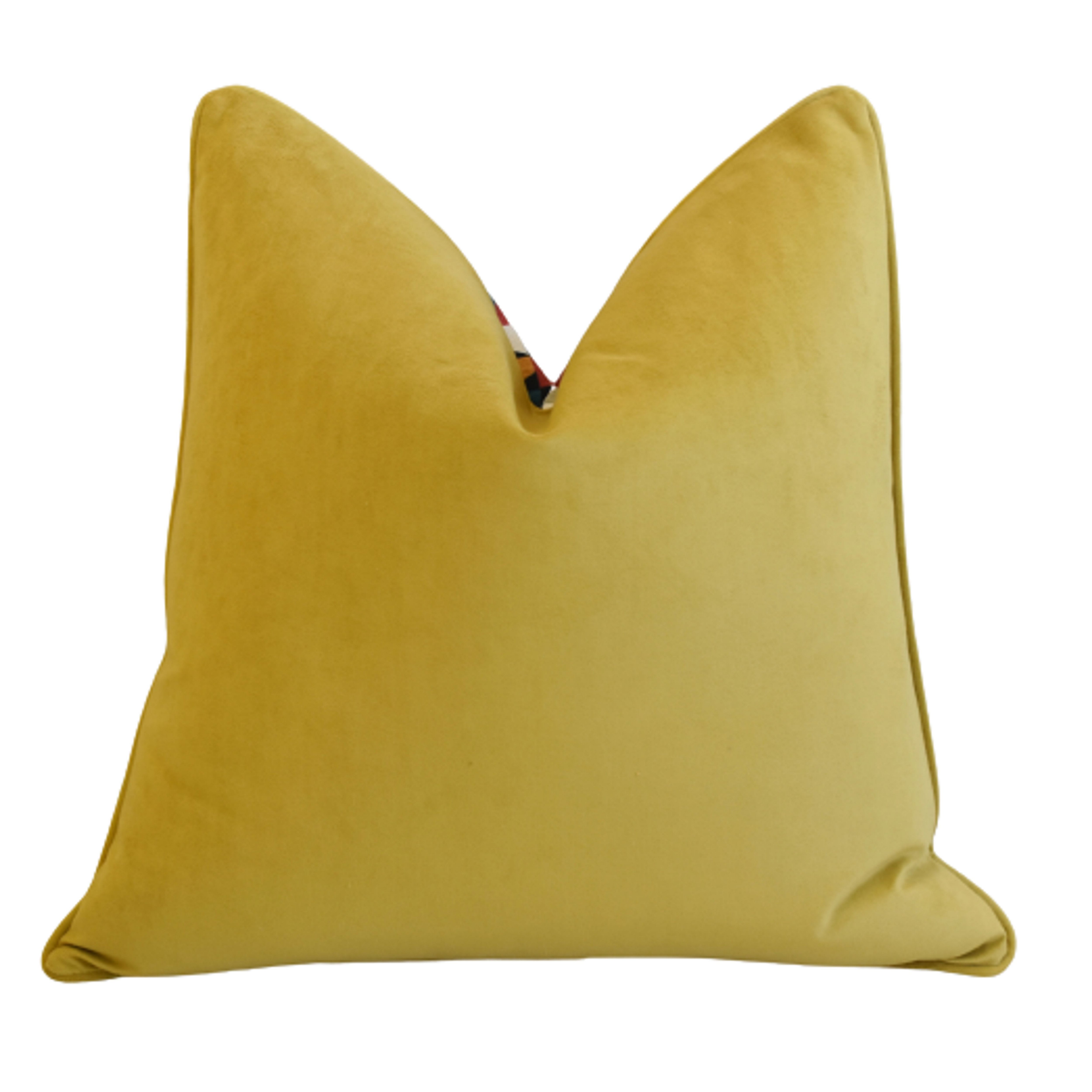 Geometric Teal/Red/Gold Pillows, Pair 4 Geometric Teal/Red/Gold Pillows, Pair