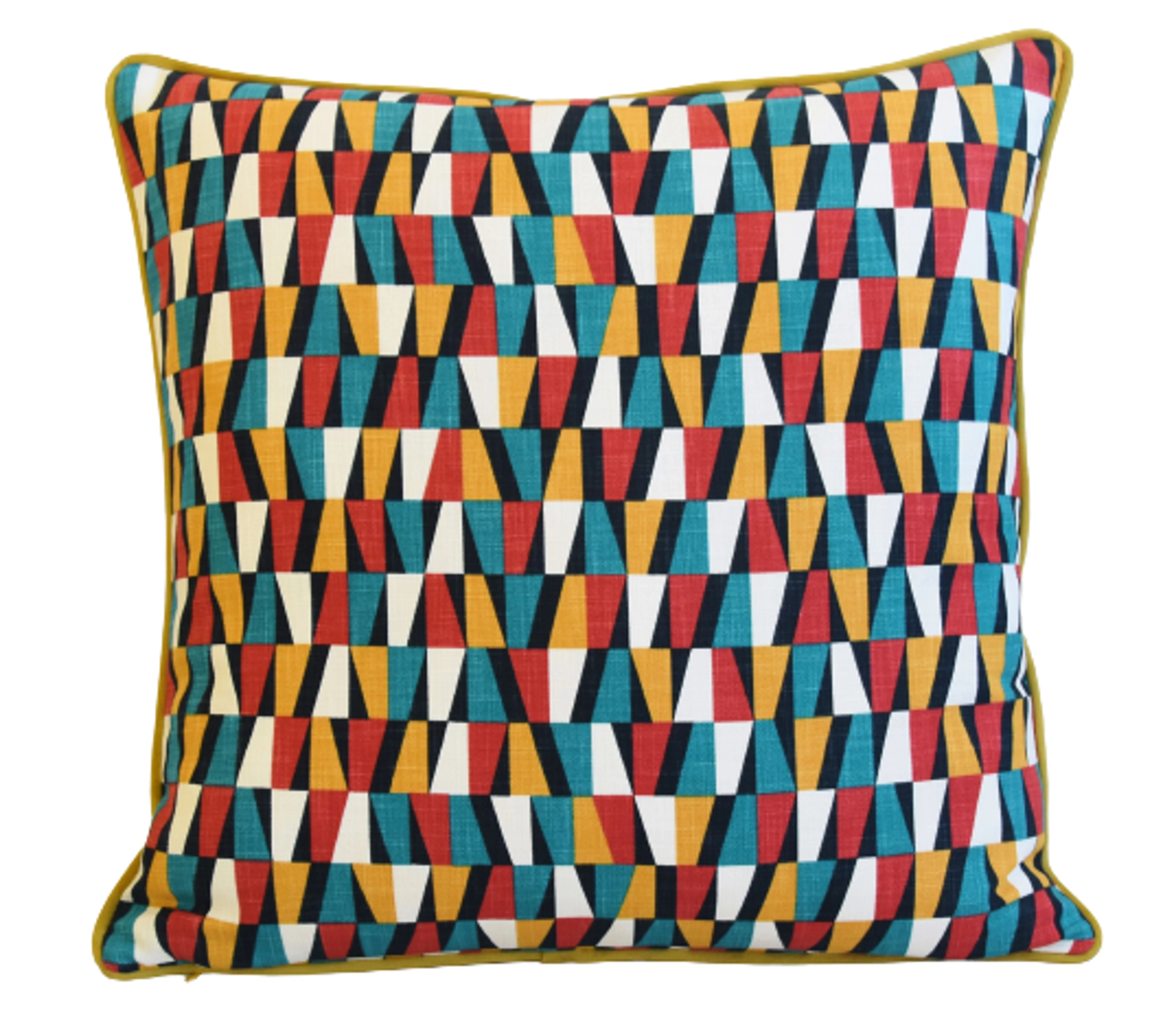 Geometric Teal/Red/Gold/ White Pillow 3 Geometric Teal/Red/Gold/ White Pillow