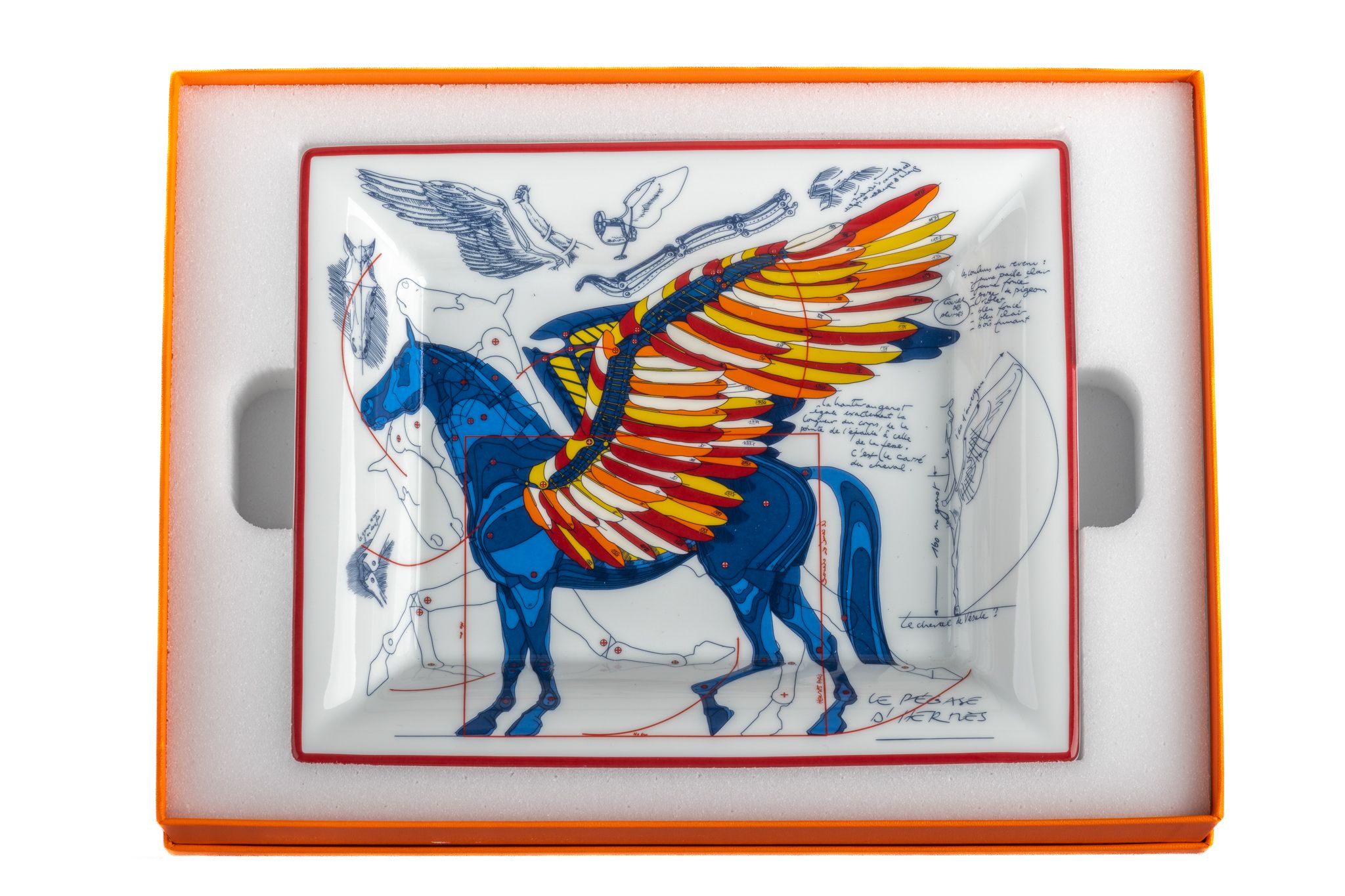 Hermes BNIB Pegase Porcelain Ashtray 1 Hermes BNIB Pegase Porcelain Ashtray