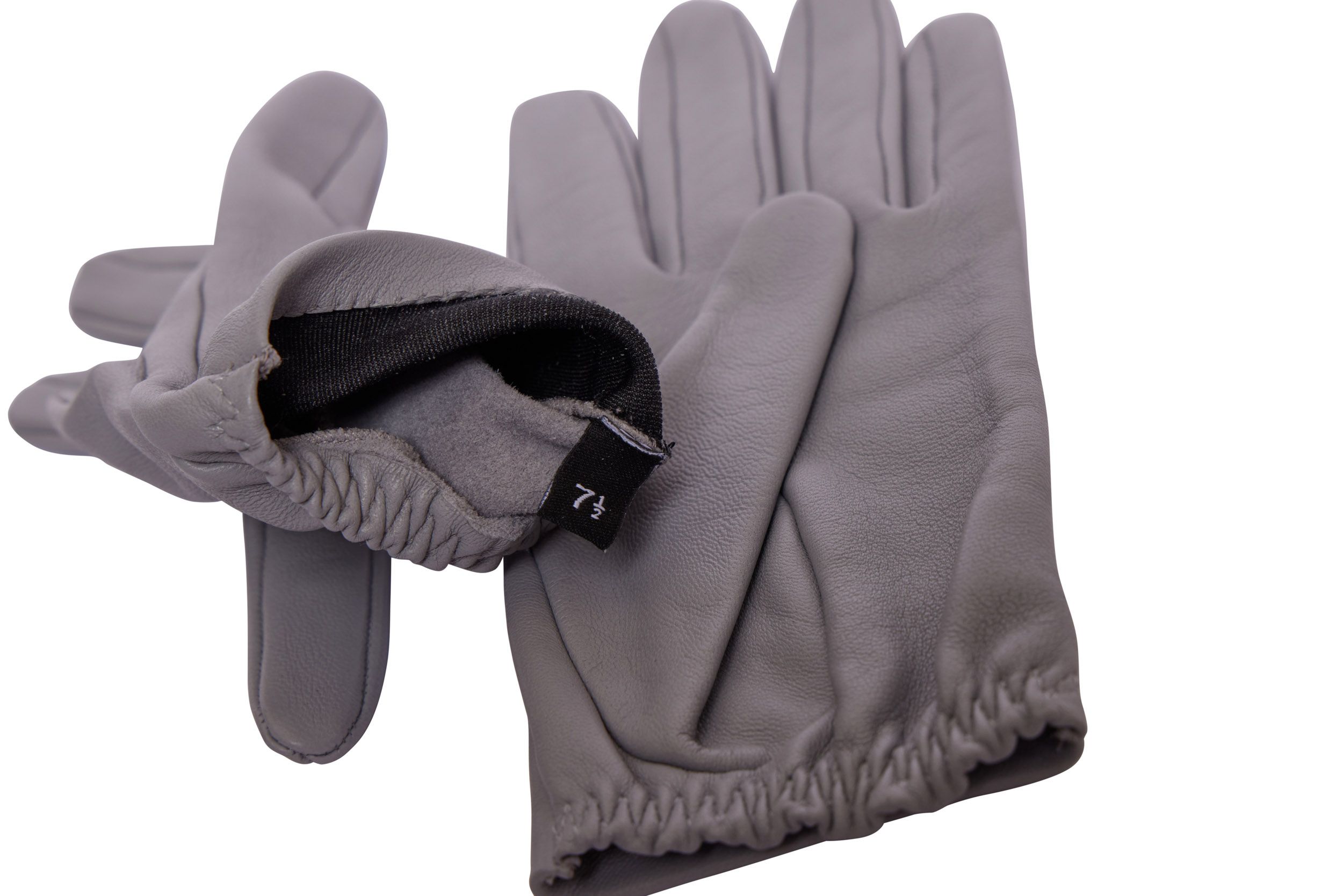 Chanel New Grey Leather Gloves 3 Chanel New Grey Leather Gloves