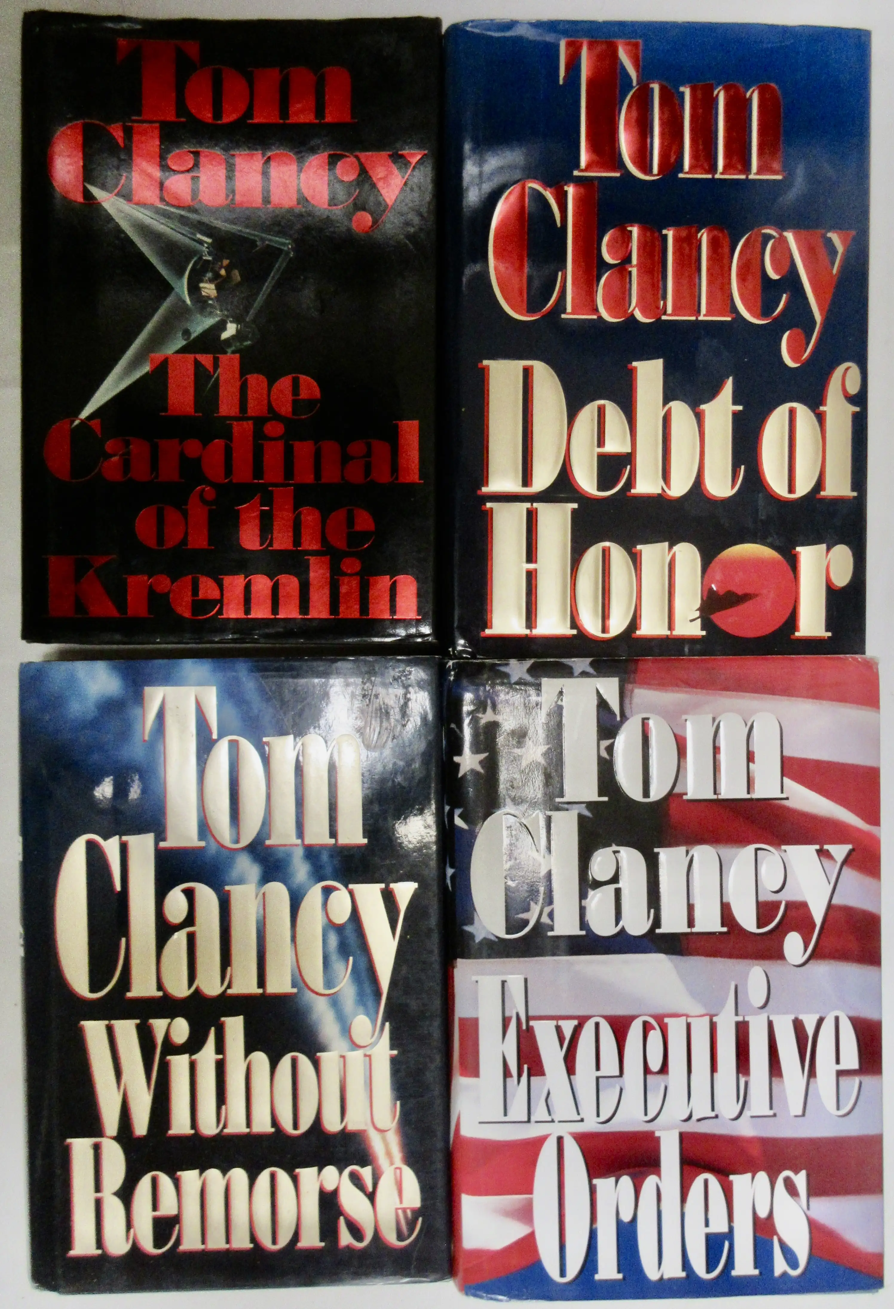 Tom Clancy First Editions Set of 4 1 Tom Clancy First Editions Set of 4