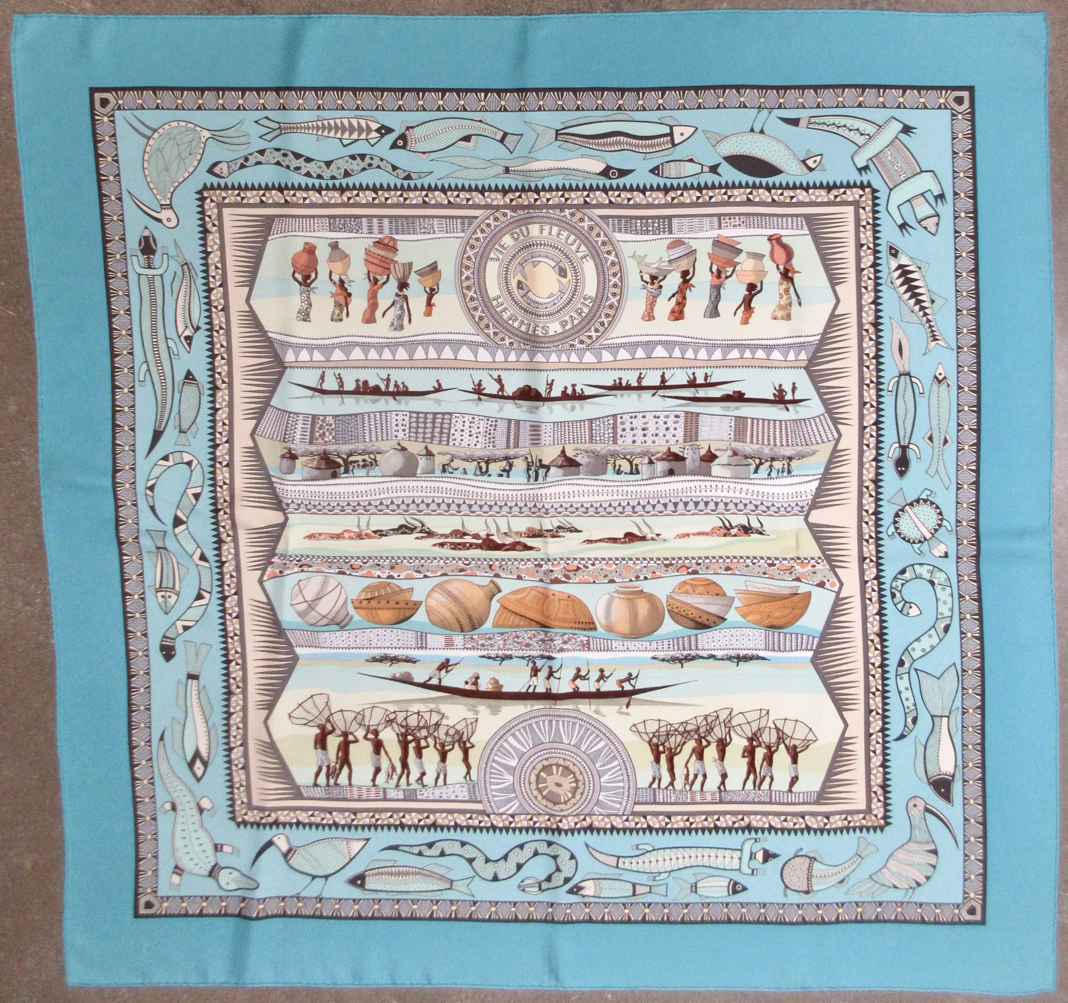 Hermes Vie du Fleuve Scarf 1 Hermes Vie du Fleuve Scarf