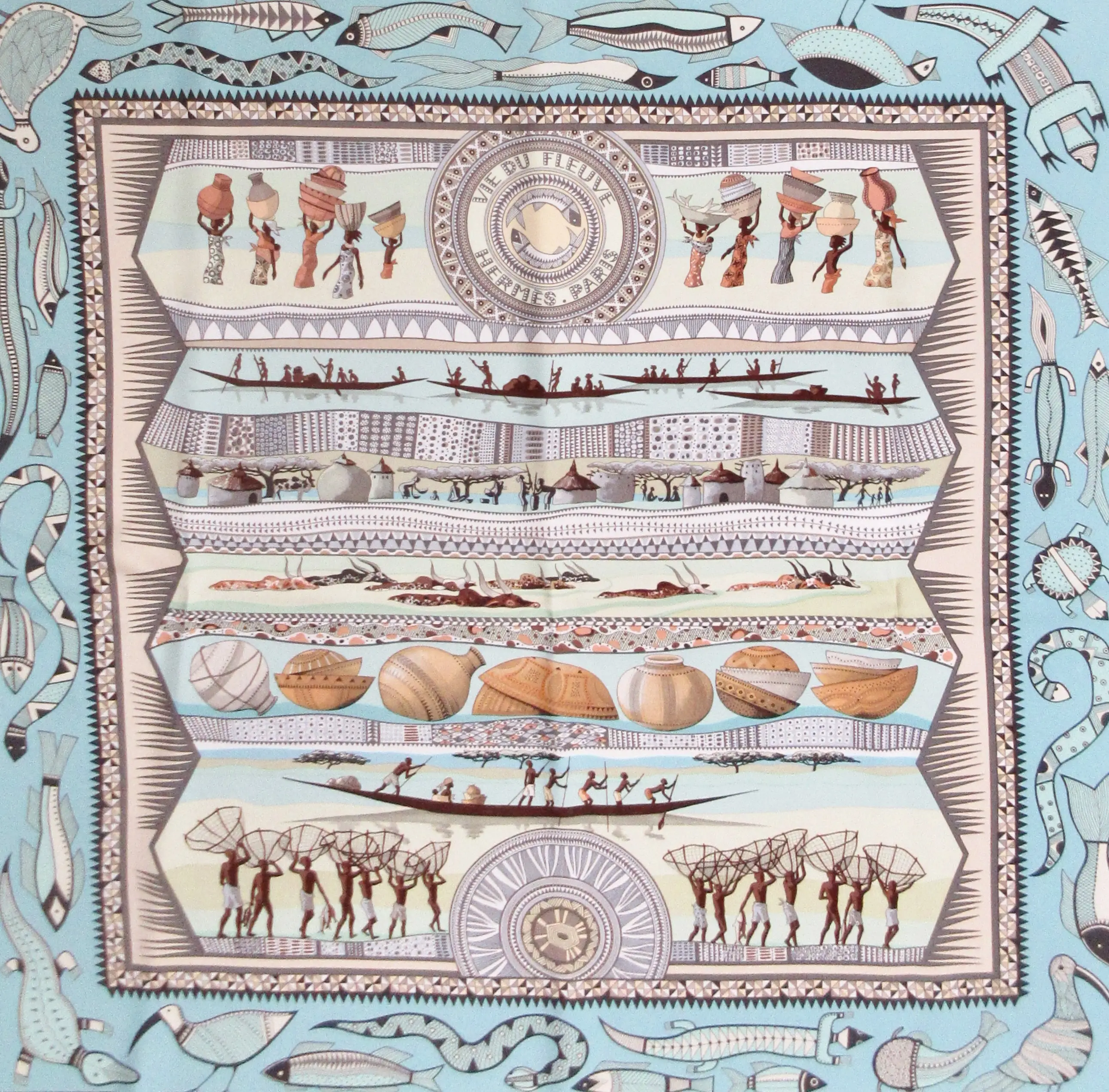 Hermes Vie du Fleuve Scarf 2 Hermes Vie du Fleuve Scarf