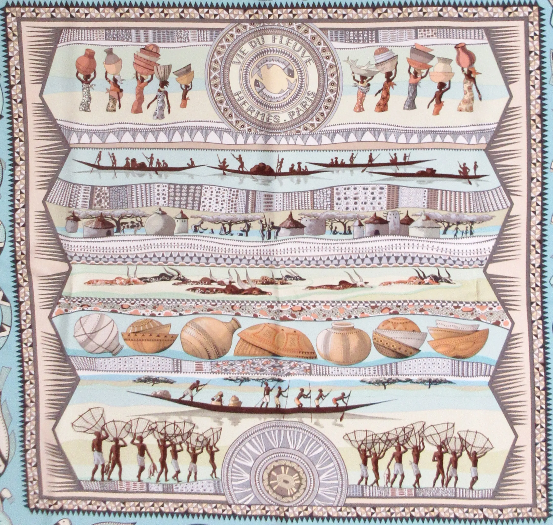 Hermes Vie du Fleuve Scarf 3 Hermes Vie du Fleuve Scarf