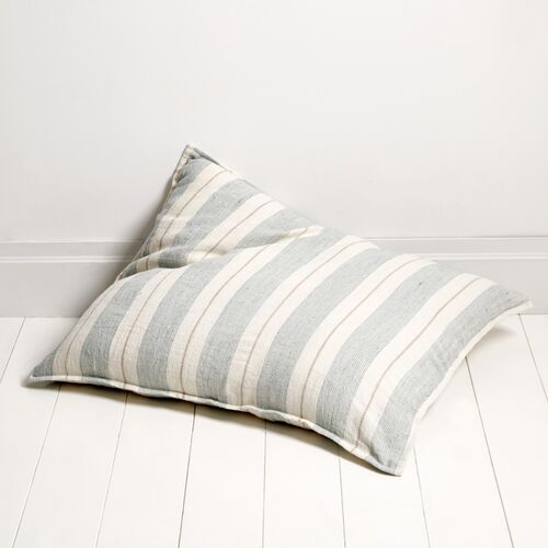 Laguna 28x36 Pillow, Ocean/Natural Linen 2 Laguna 28x36 Pillow, Ocean/Natural Linen
