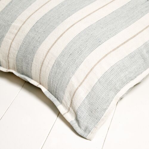 Laguna 28x36 Pillow, Ocean/Natural Linen 4 Laguna 28x36 Pillow, Ocean/Natural Linen
