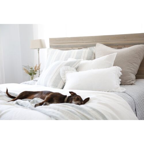 Laguna 28x36 Pillow, Ocean/Natural Linen 5 Laguna 28x36 Pillow, Ocean/Natural Linen